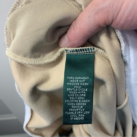 Lauren Active Ralph Lauren Beige Pull On Jogger Cargo Pants Straight Leg Sz M - Picture 7 of 13